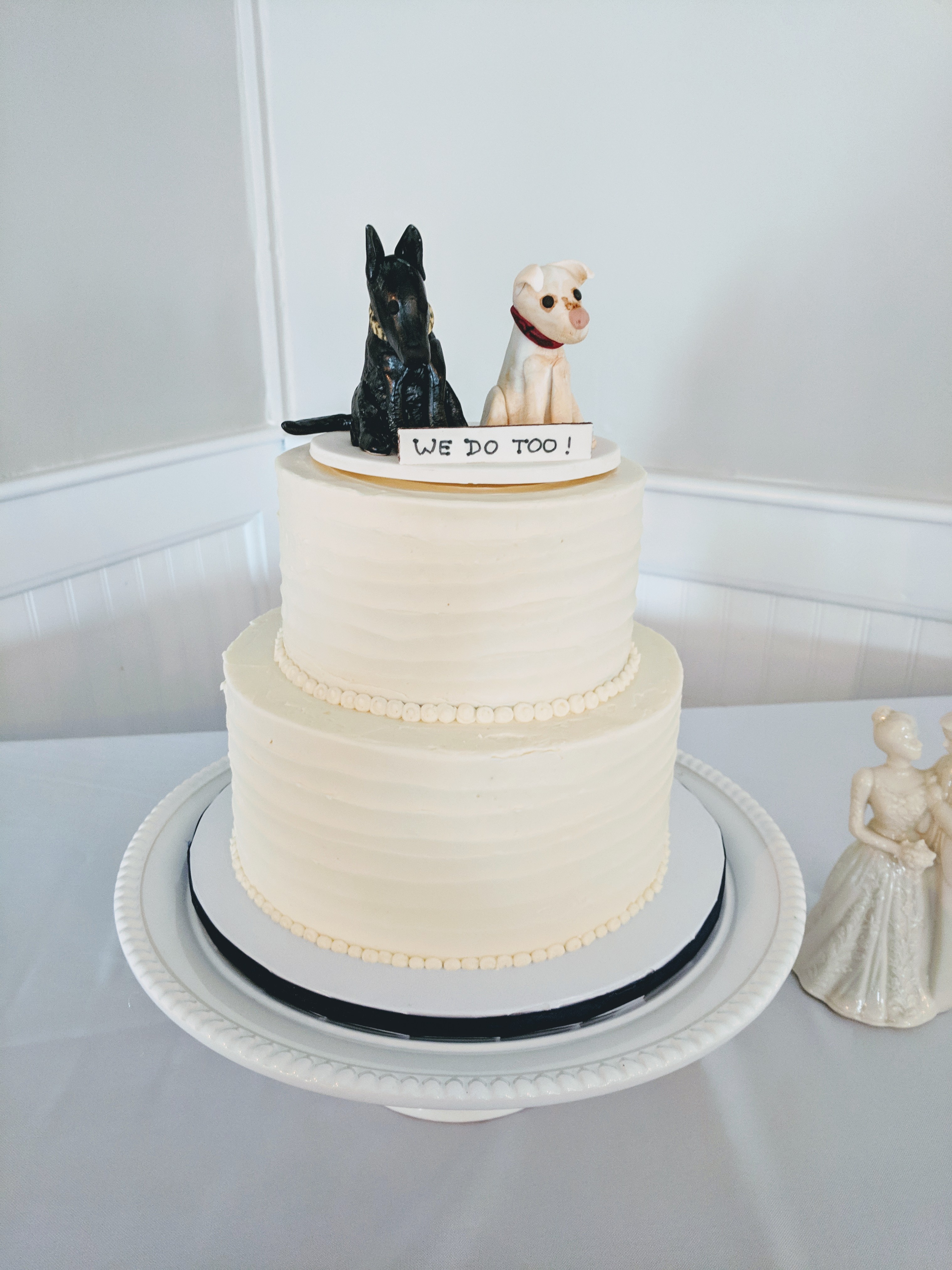 Dog Topper Wedding Cake